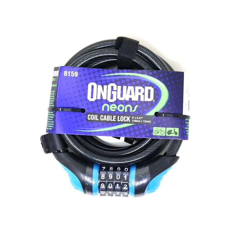 Candado OnGuard Clave Espiral NS 180cmX12mm-1