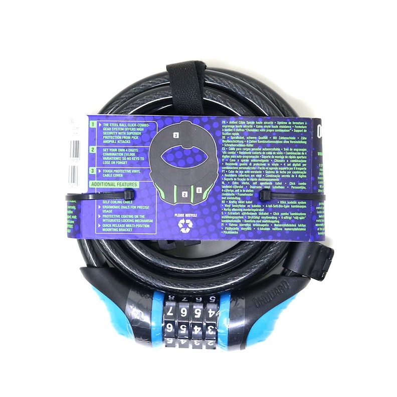 Candado OnGuard Clave Espiral NS 180cmX12mm-2