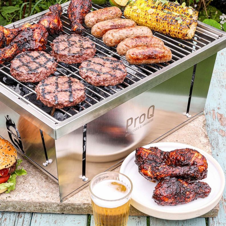 Parrilla Portátil ProQ Flatdog 42x32cms-3
