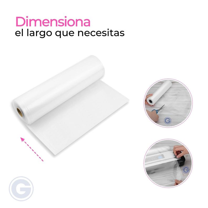 Rollo Bolsa Sellado Al Vacio 28cm X 10mt 80 Micras-1