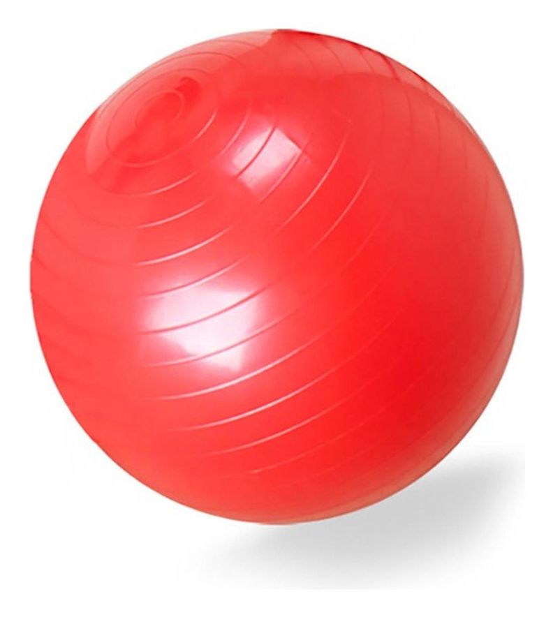 Balón De Ejercicios Con Bombín 75cm Rojo-electromedicina-0