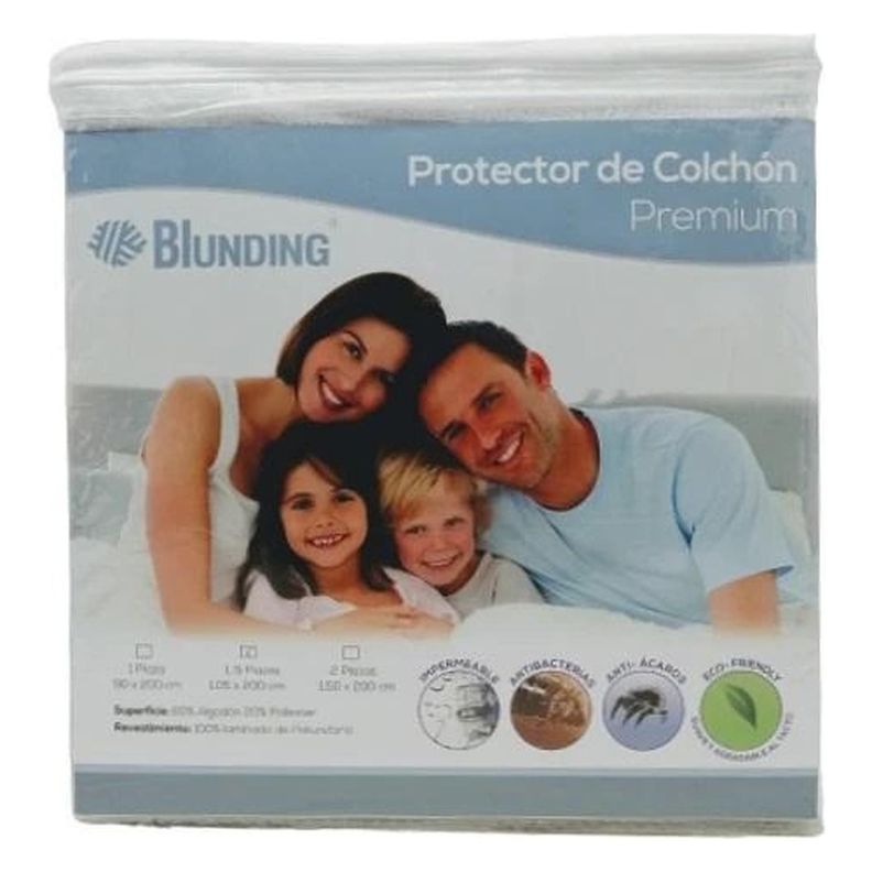 Protector Colchón Film Pu Impermeable 1 Plaza-1