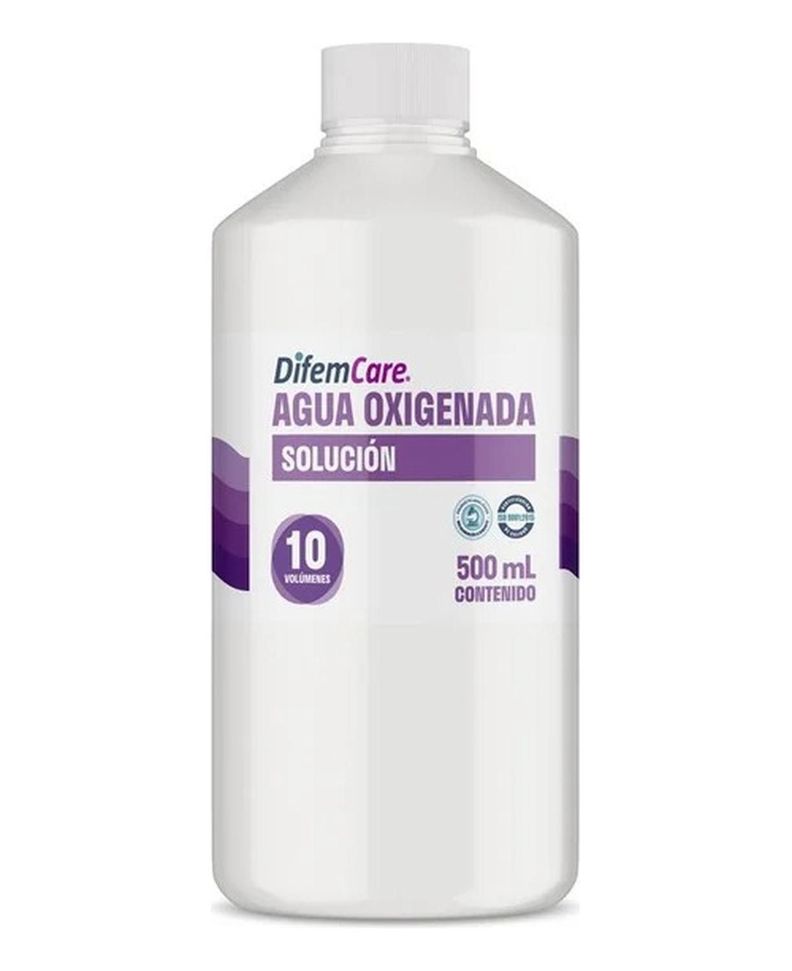 Agua Oxigenada 10vol. Difemcare 500ml -electromedicina-0