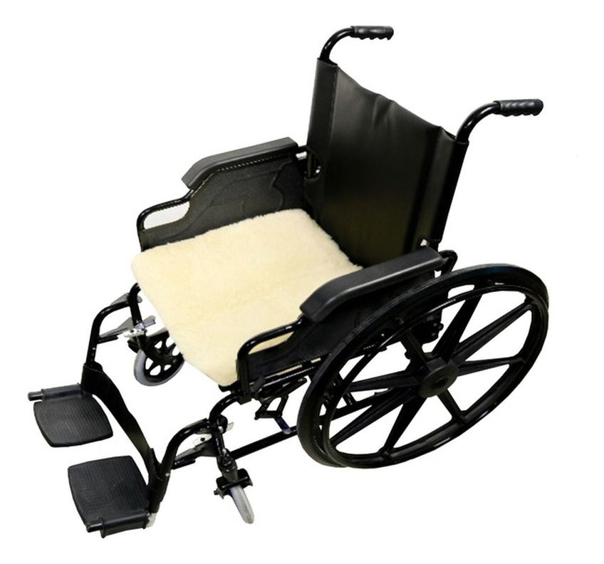 Protector Para Asiento Silla De Ruedas 100% Lana-0