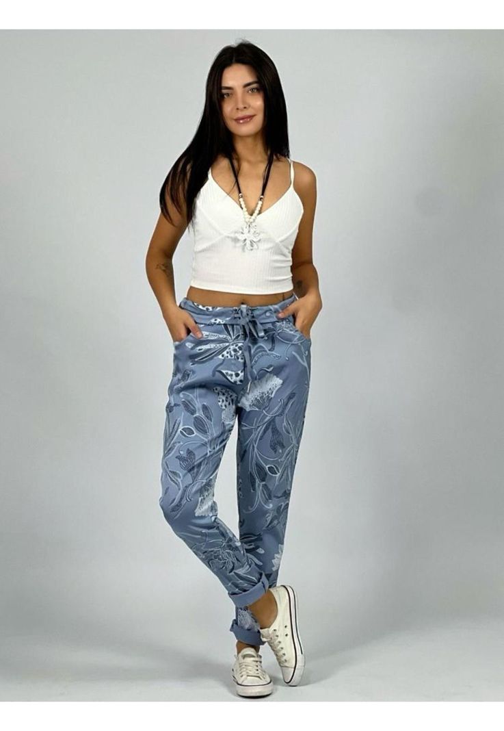 Jogger Italiano Estampado Flores