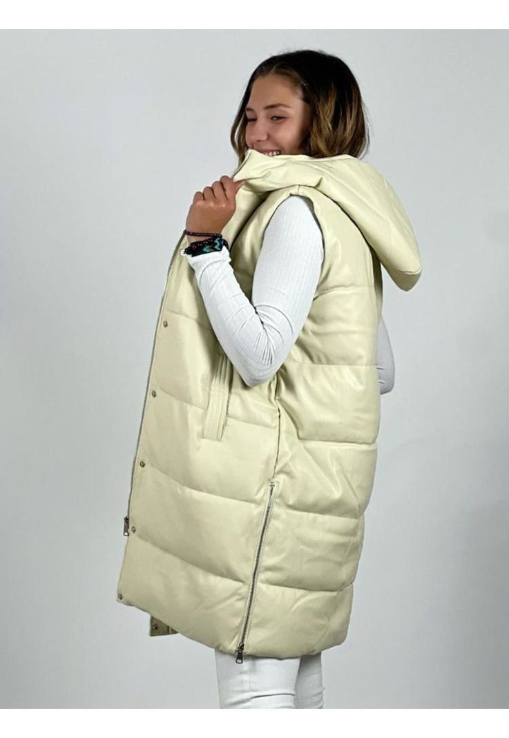 Parka Sin Mangas Con Gorro-1
