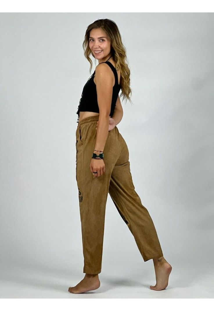 Jogger Cotelé Delgado Cuadrados Print-2