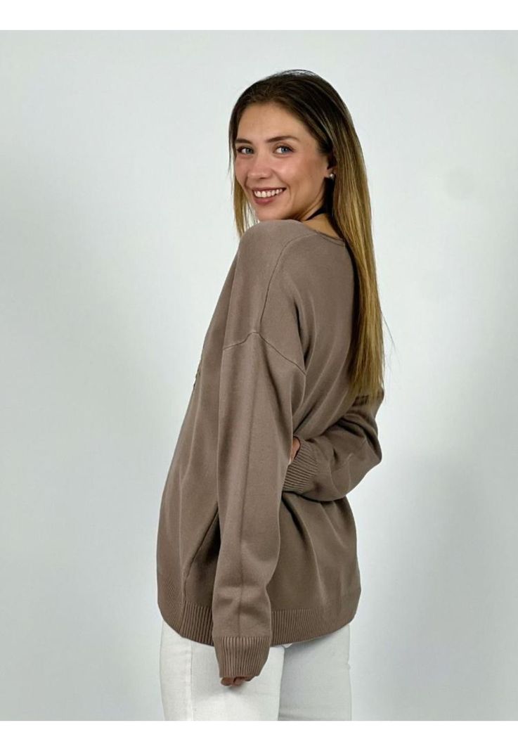 Sweater Corazón Lentejuelas Doradas-2
