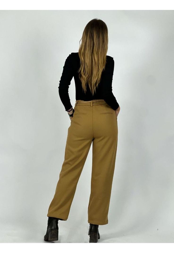 Pantalón de Paño con Cinturón-2