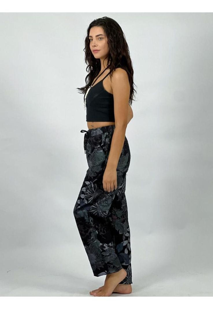 Jogger Italiano Gabardina Floral-2