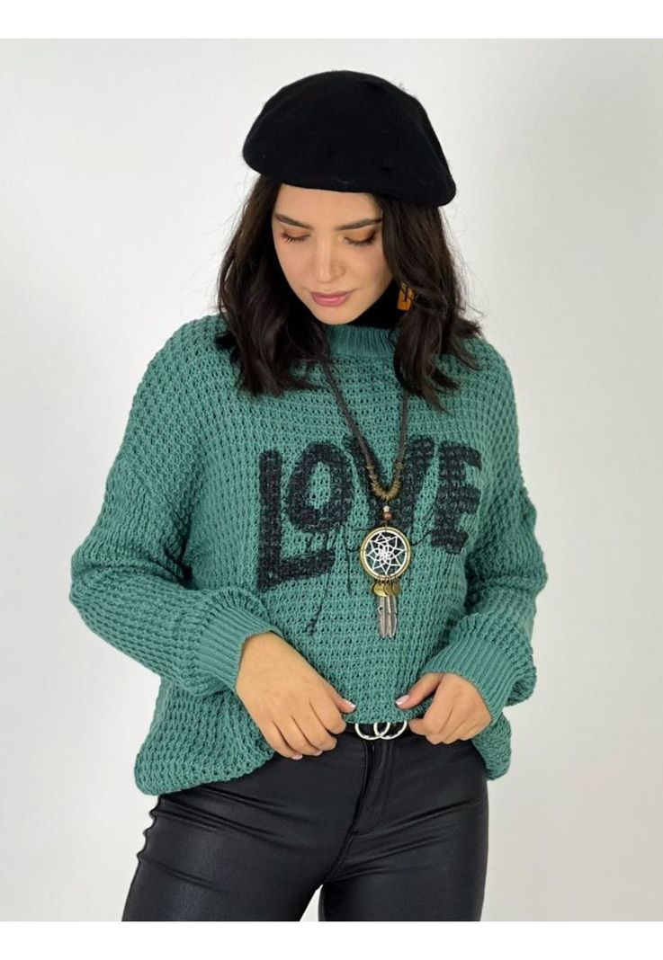 Sweater Lana Estampado Love-0