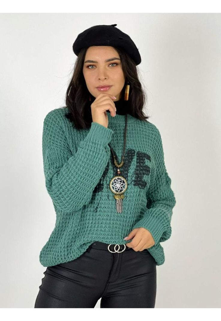 Sweater Lana Estampado Love-2