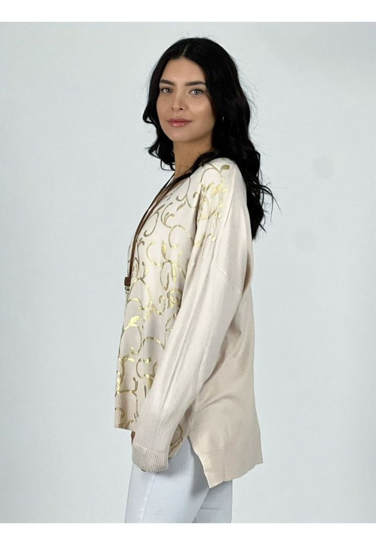 Sweater Spandex Diseño Enredadera-1