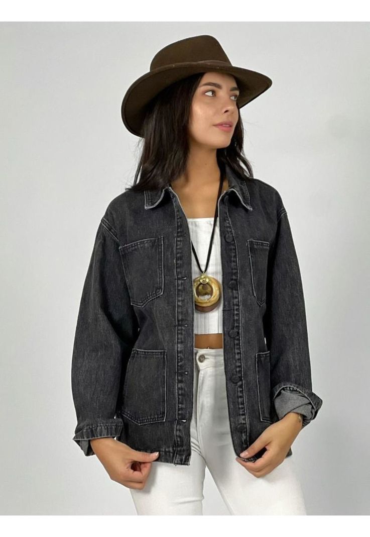 Chaqueta Mezclilla Print-0