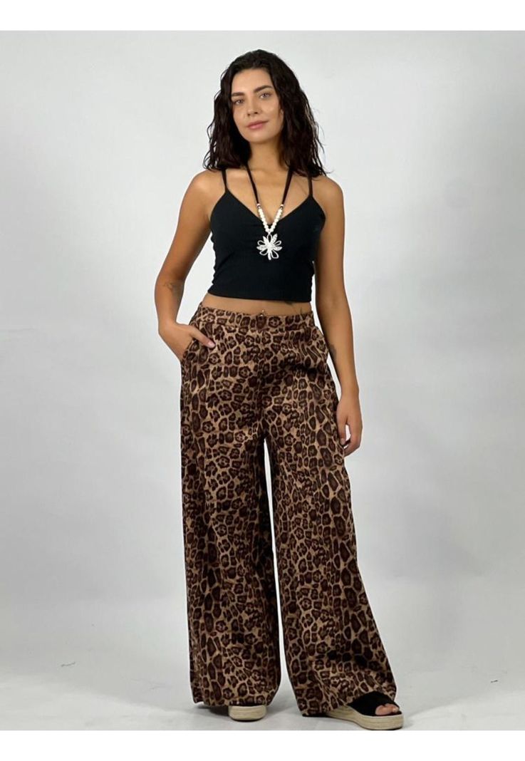 Pantalón de Gamuza Print-6