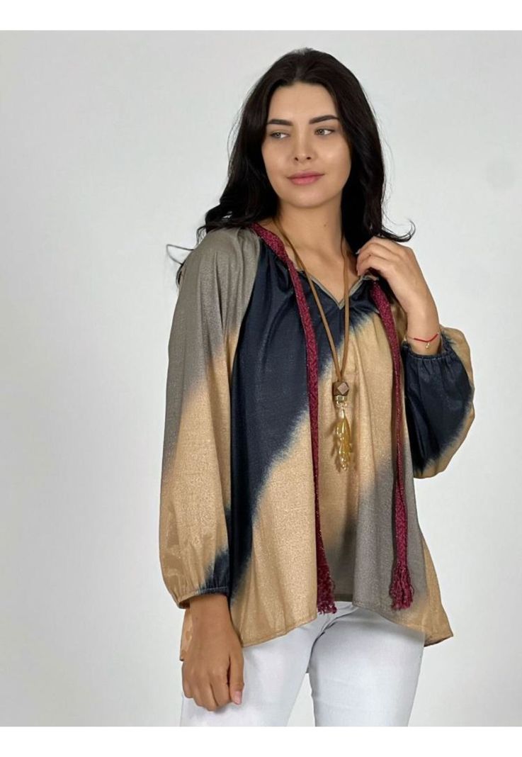 Polera Algodón Cuello Amarrado-1