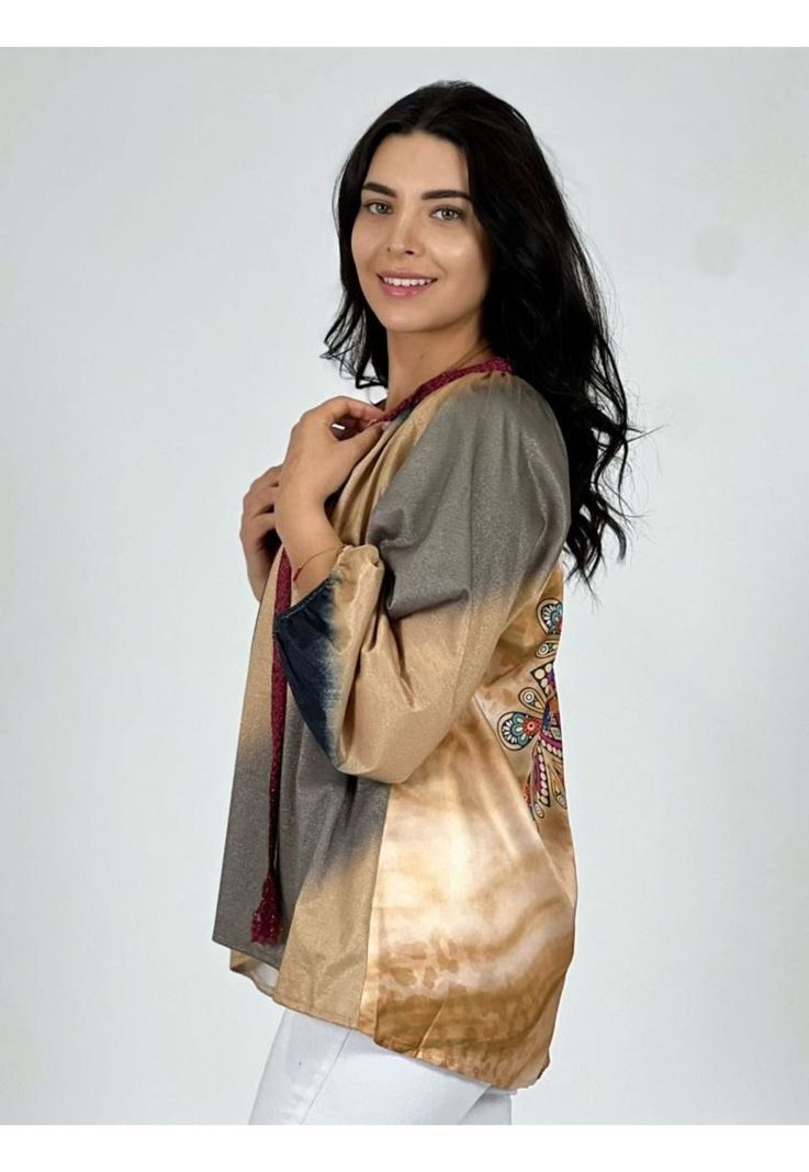 Polera Algodón Cuello Amarrado-2