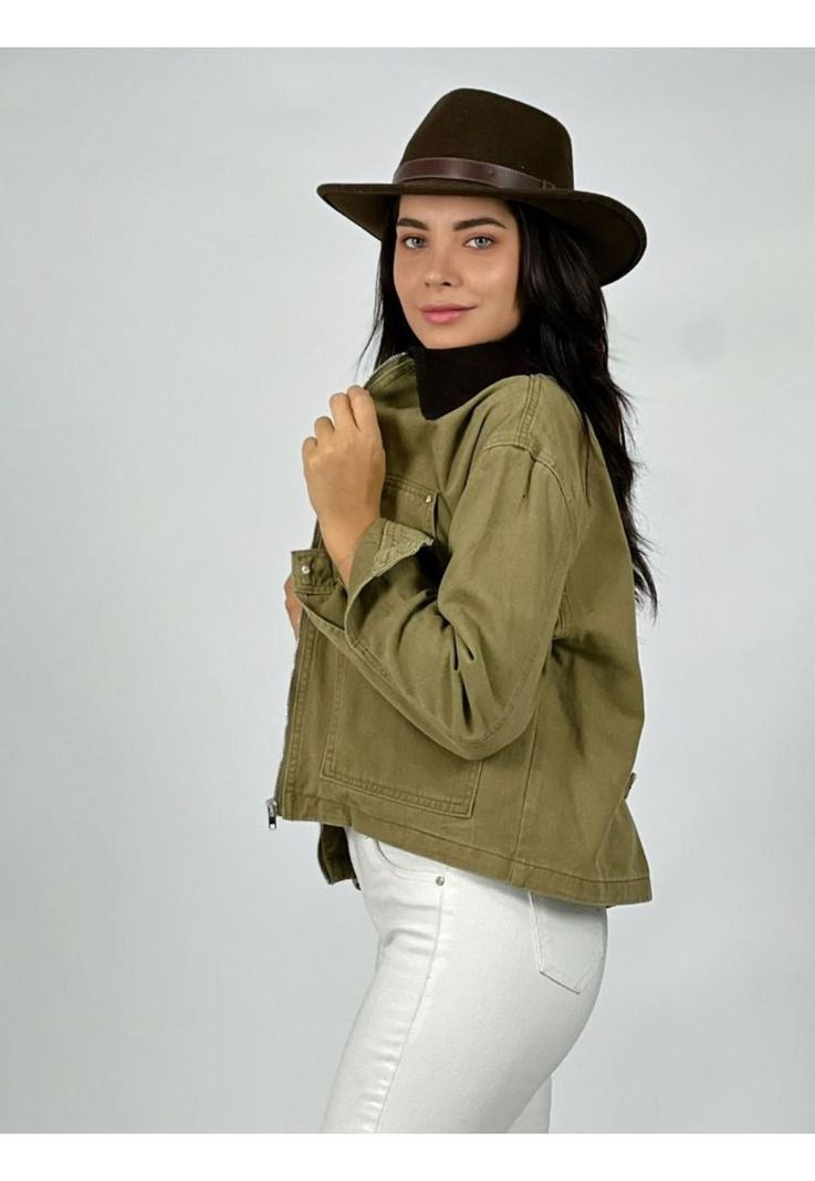 Chaqueta Mezclilla Cuello Cotelé-1