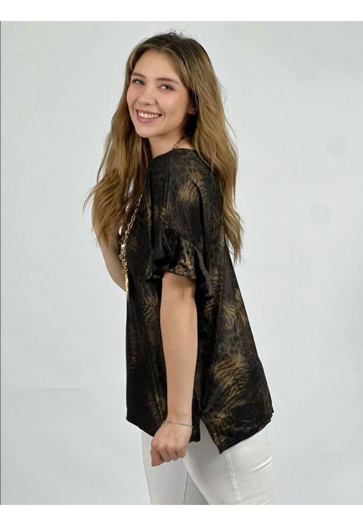 Polera Mangas Faroleo Estampado Print-2