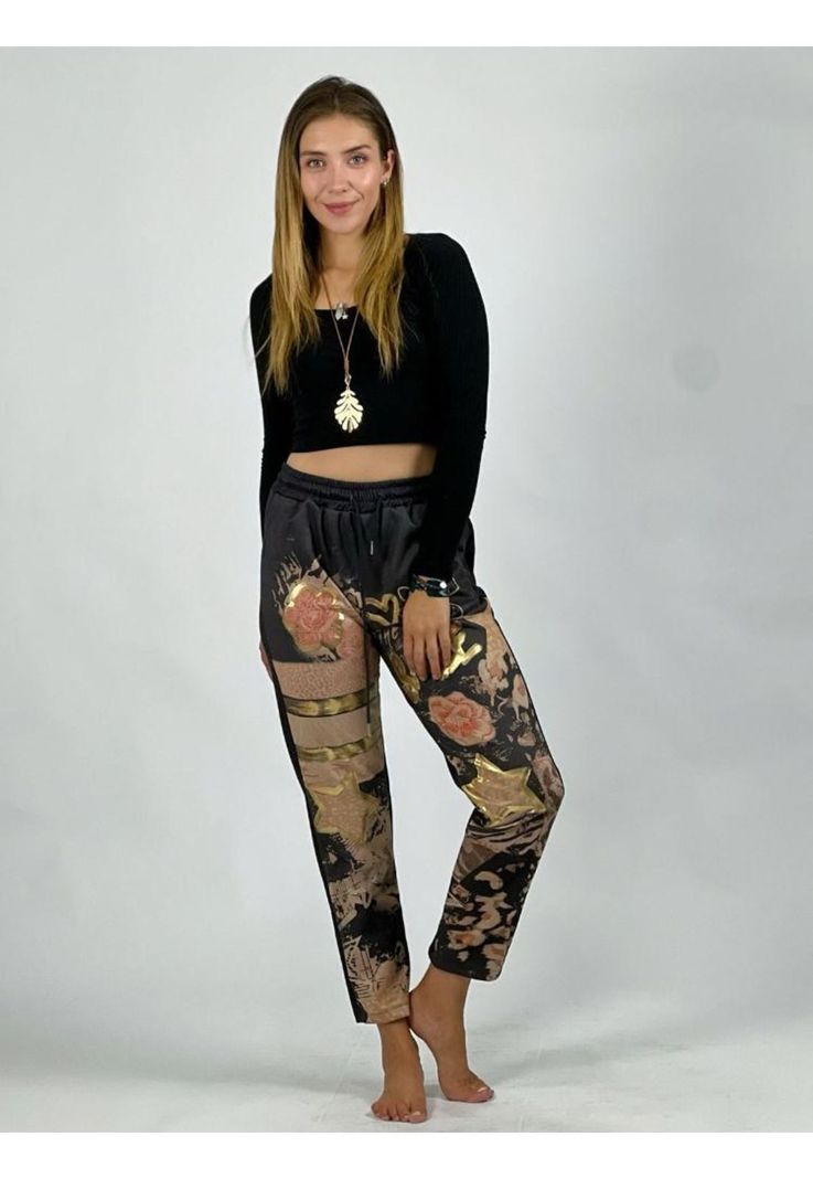 Jogger Gamuza Print Estrellas y Flores Smile-1