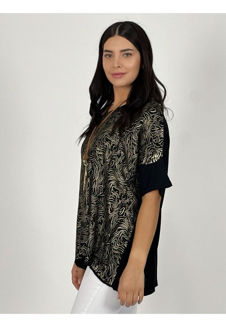 Polera Hilo Estampado Print-1