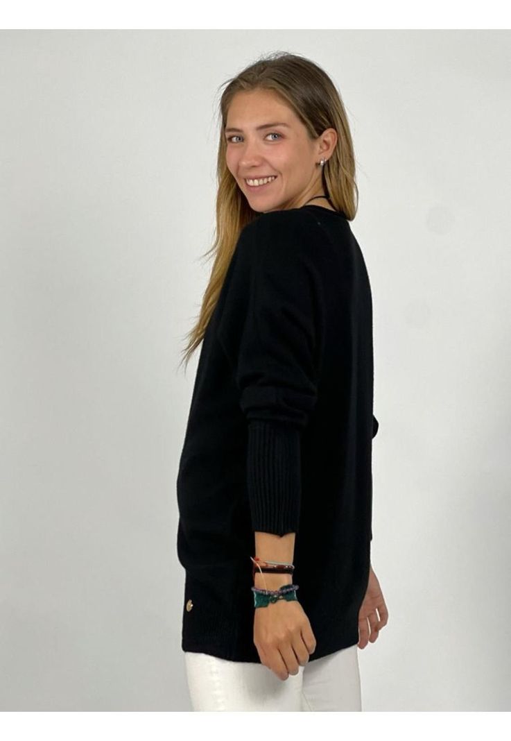 Sweater Lana Suave Manga Empuñada-2