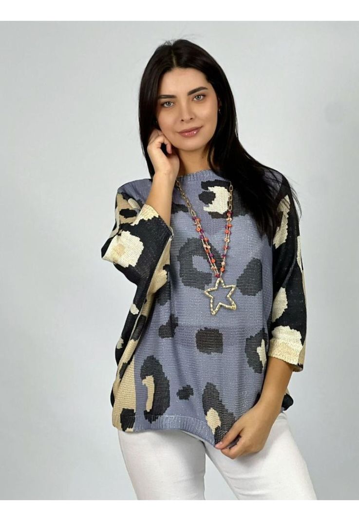 Polera Italiana Print Tricolor-0