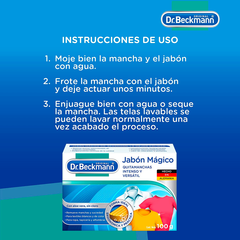 Dr. Beckmann Jabon Magico Quitamanchas Intenso 100 g-2
