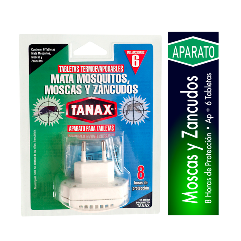 Tanax Aparato Eléctrico Mata Mosquitos Moscas Zancudos 6 Tab-1