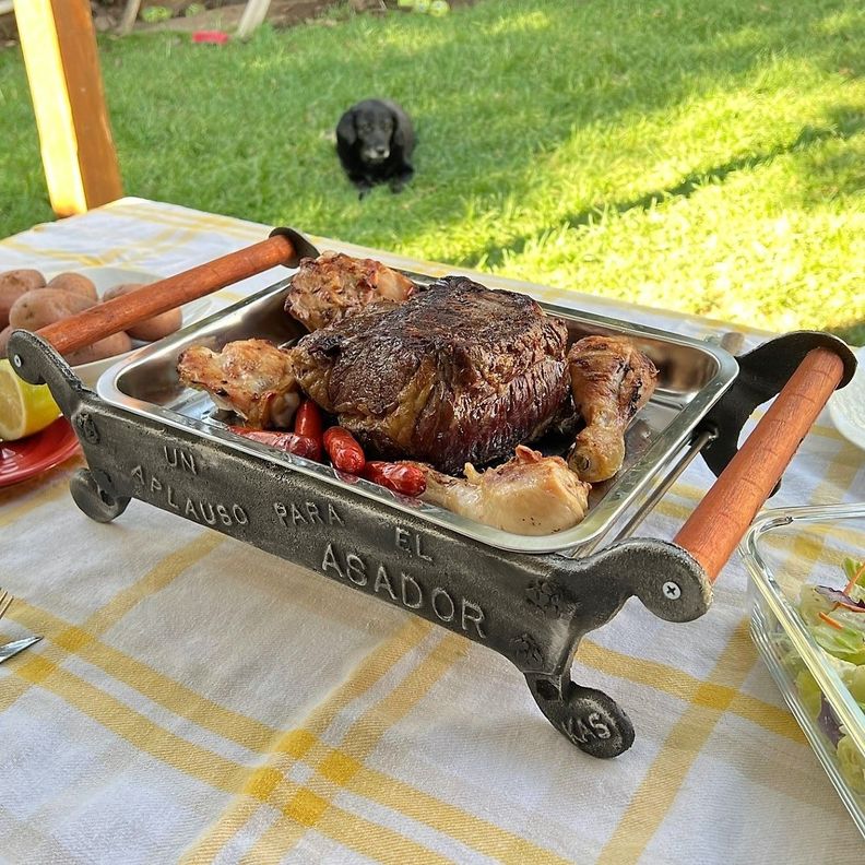 Parrilla Brasero para Mesa con Tapa Un Aplauso par-4