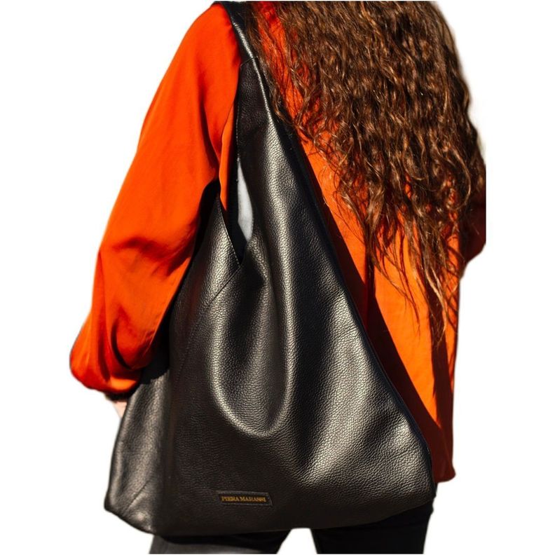 Cartera Piera Marassi Roberta negra cuero natural italiana-0