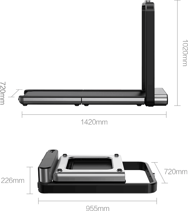 KingSmith WalkingPad X21 – Caminadora plegable inteligente doble plegable soporte NFC LED-0