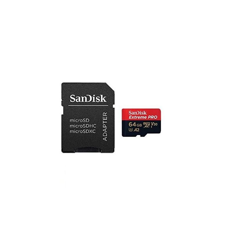 Memoria Micro Sd Sandisk Extreme Pro 64gb+ Adaptador-1