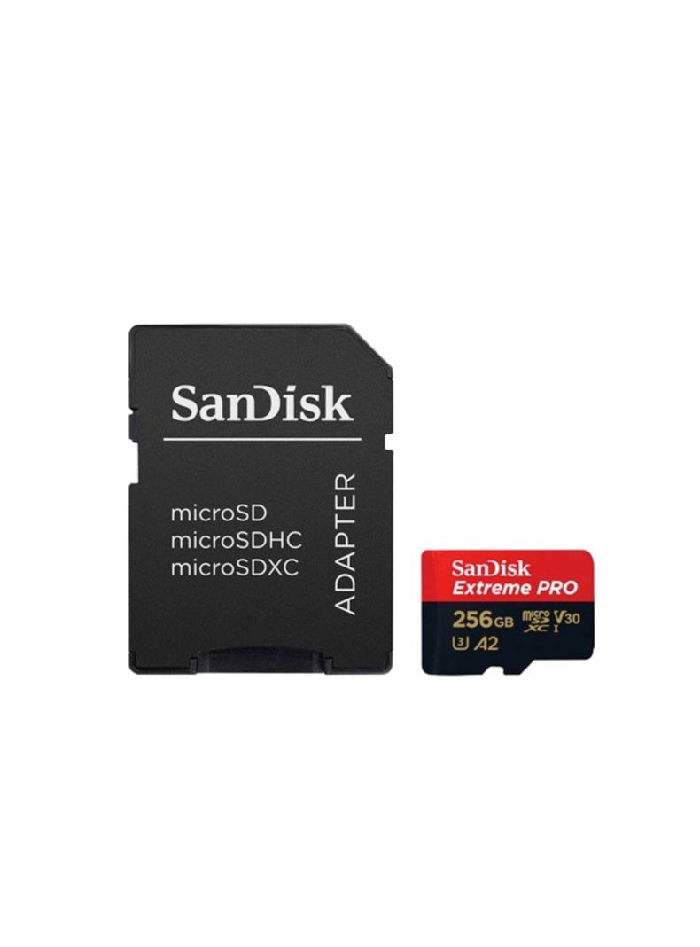 Tarjeta de Memoria Micro Sd Sandisk 256gb Extreme PRO más Adaptador-1