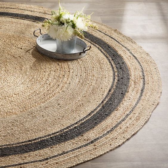 Alfombra Redonda Yute 120 cm Benares-1