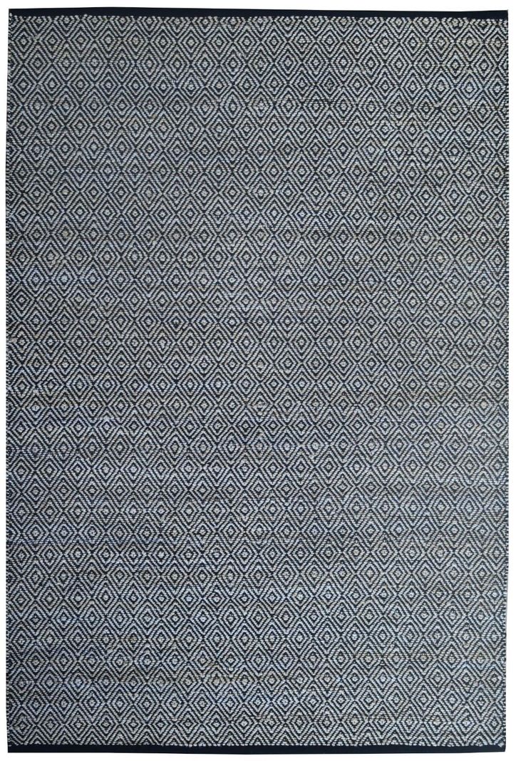Alfombra Yute Bangalore 170 x 240 cm Negro