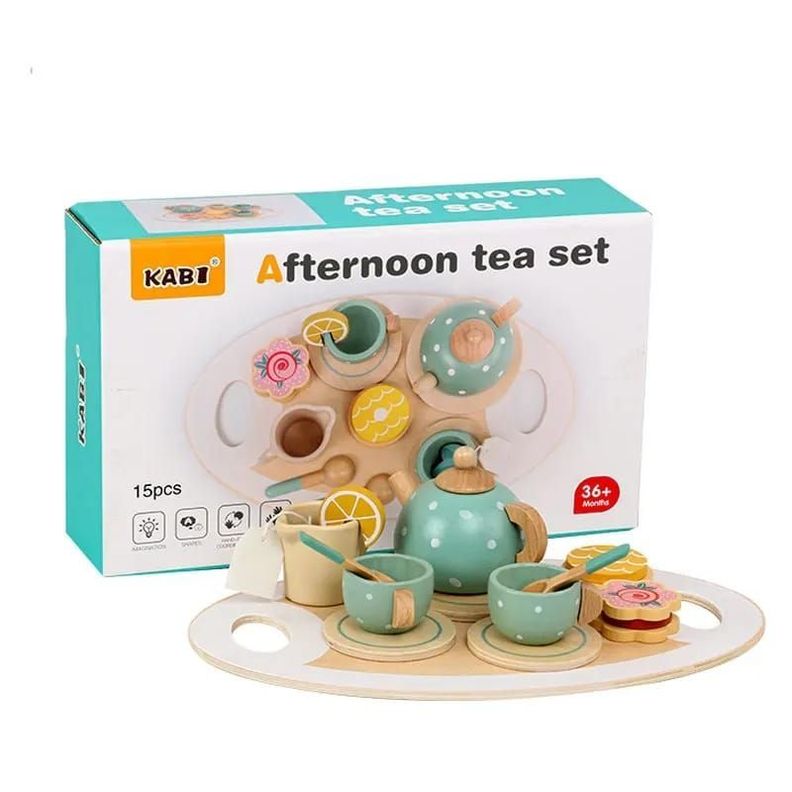 Set de Té Didáctico de Madera para Niños-0