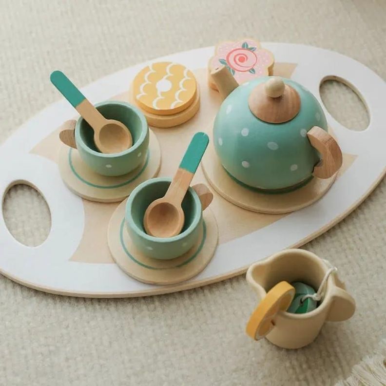 Set de Té Didáctico de Madera para Niños-1