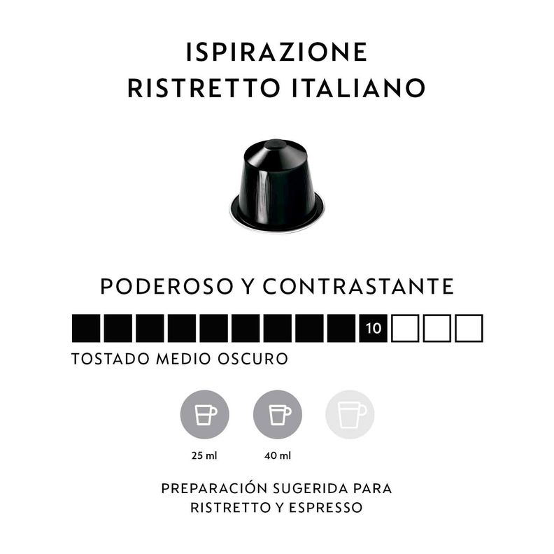 50 Cápsulas De Café Nespresso Ristretto Italiano-2