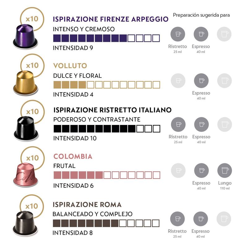 50 Cápsulas De Café Nespresso Pack Favoritos-1