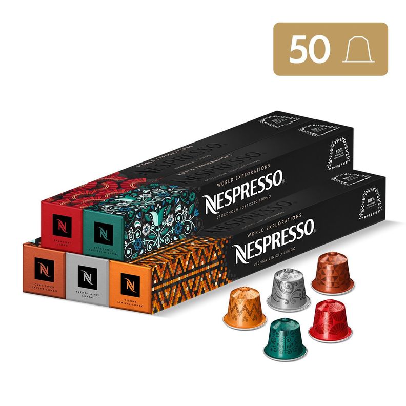 50 Cápsulas De Café Nespresso World Explorations-0