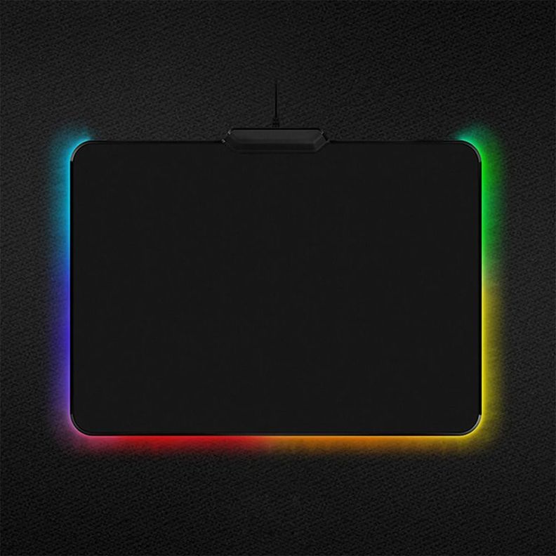Mouse Pad Gamer Antideslizante Luz RGB Led Touch, 35x25cm-1