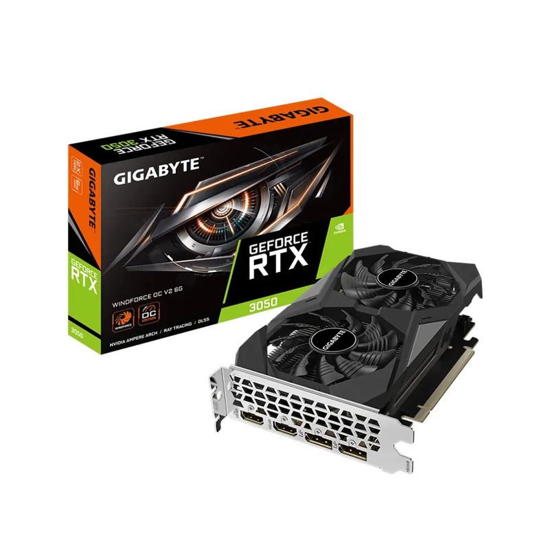 Tarjeta de Video Gigabyte RTX 3050 Windforce OC V2 6GB GDDR6-3