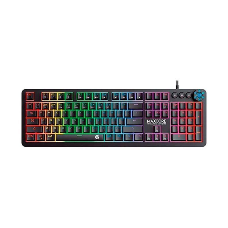 Teclado Gamer Mecánico Max Core MK852 Black, full antighost-0