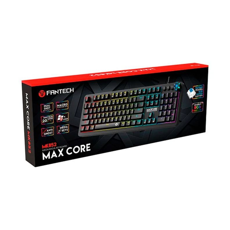 Teclado Gamer Mecánico Max Core MK852 Black, full antighost-4
