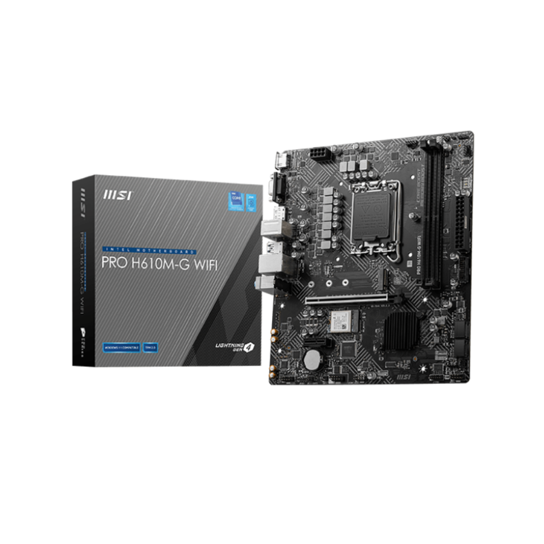 Placa Madre MSI PRO H610M-G WIFI, LGA 1700, DDR5, mATX-0