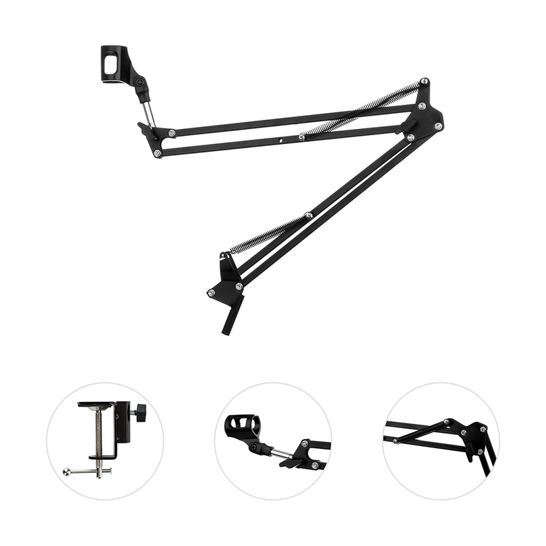 Brazo Soporte De Micrófono Ajustable Atril Metalico-2