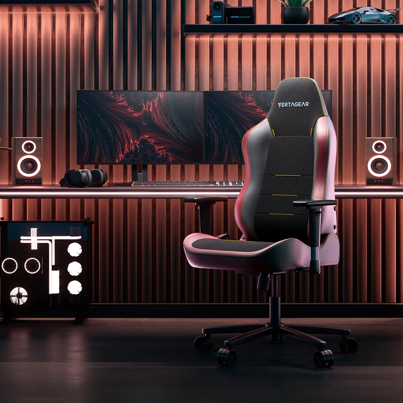 Silla Gamer Vertagear SL3800 HygennX Burgundy Red Ergonómica-1