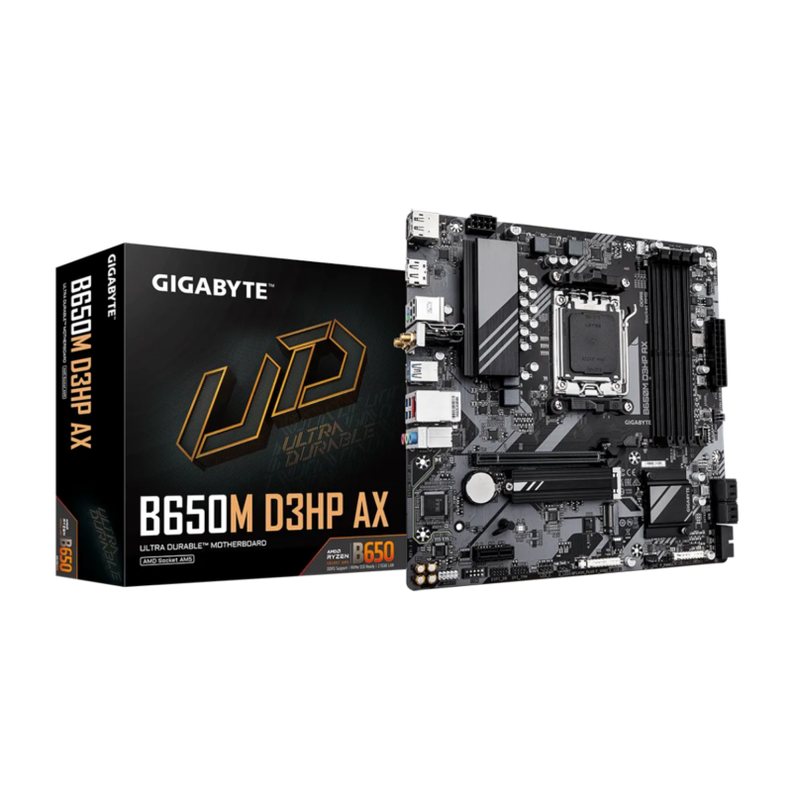 Placa Madre Gigabyte B650M D3HP AX, AM5, DDR5, M.2, MicroATX-0