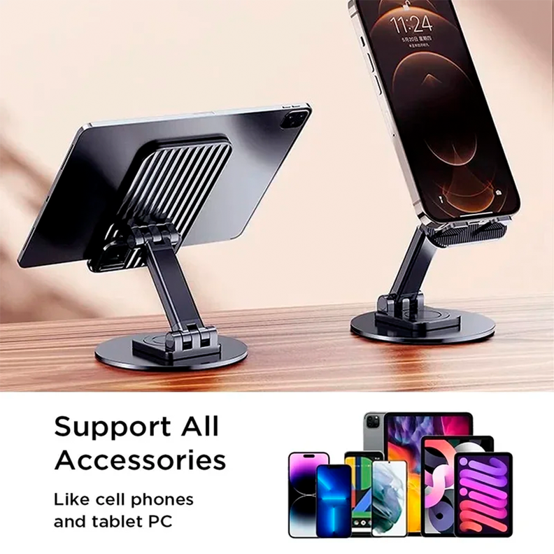 Soporte Base Plegable Gira 360 Para Celular y Tablet, Vanto-2